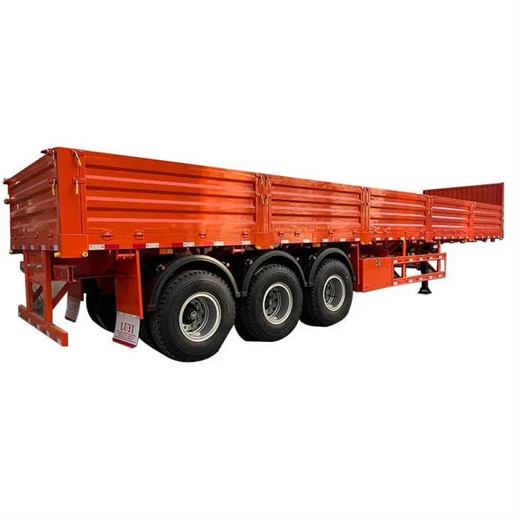 3-осно ремарке с ограда Товарно полуремарке със странична стена