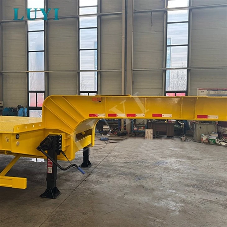 4 Axle Low Bed Semi Trailer Transporting 60-80 Tons best