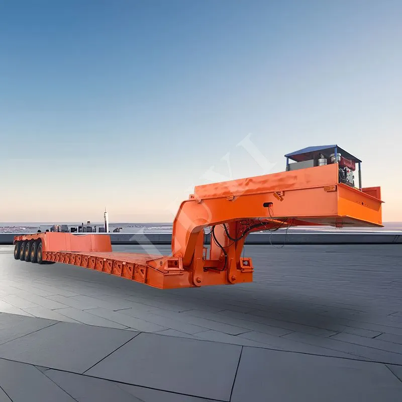 Полуремарке Lowboy с 5-оси и подвижна гусеница