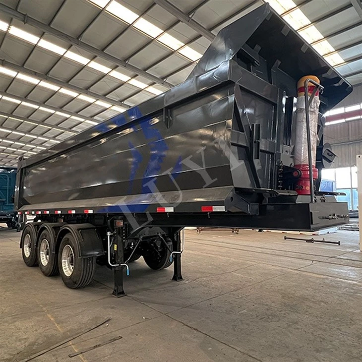 Heavy Duty 3 Axle Dump Trailer For Bulk Cargo Transport suppliers