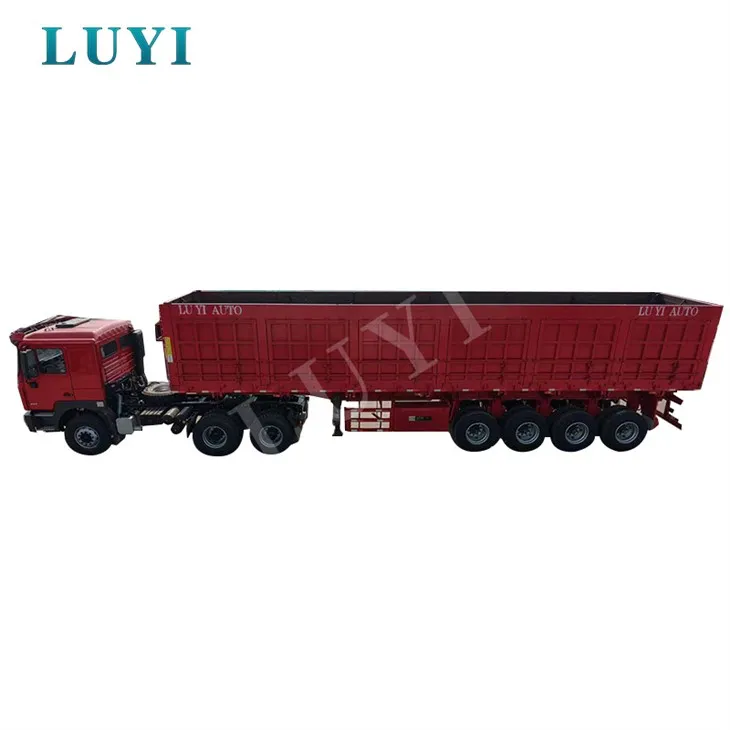 Самосвално полуремарке с червена страна с висока якост