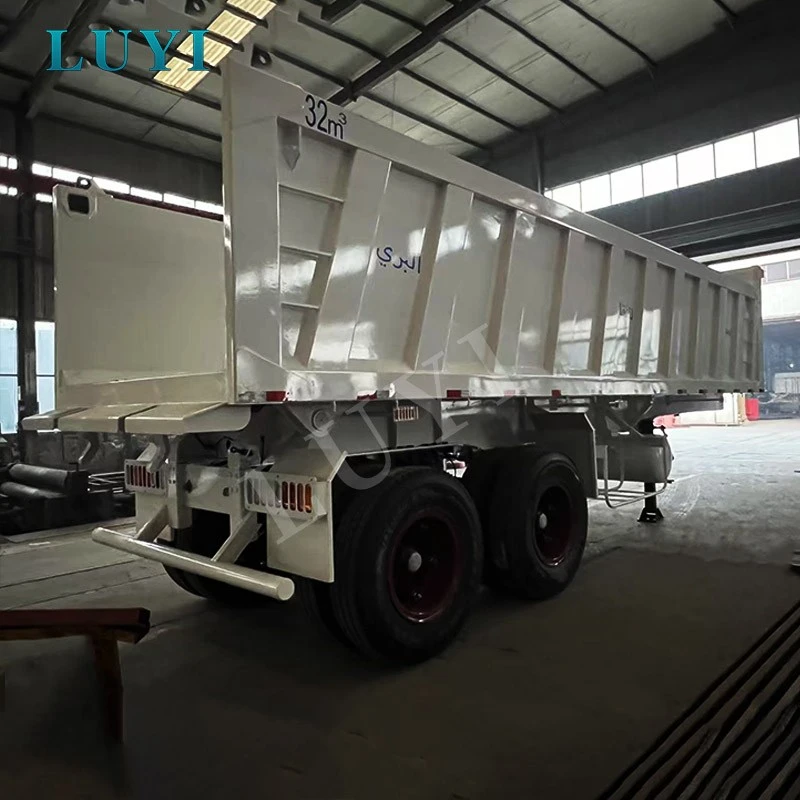 Two-axle 60-ton Rear-tipping Dump Semi-trailer high quality Two-axle 60-ton Rear-tipping Dump Semi-trailer high quality